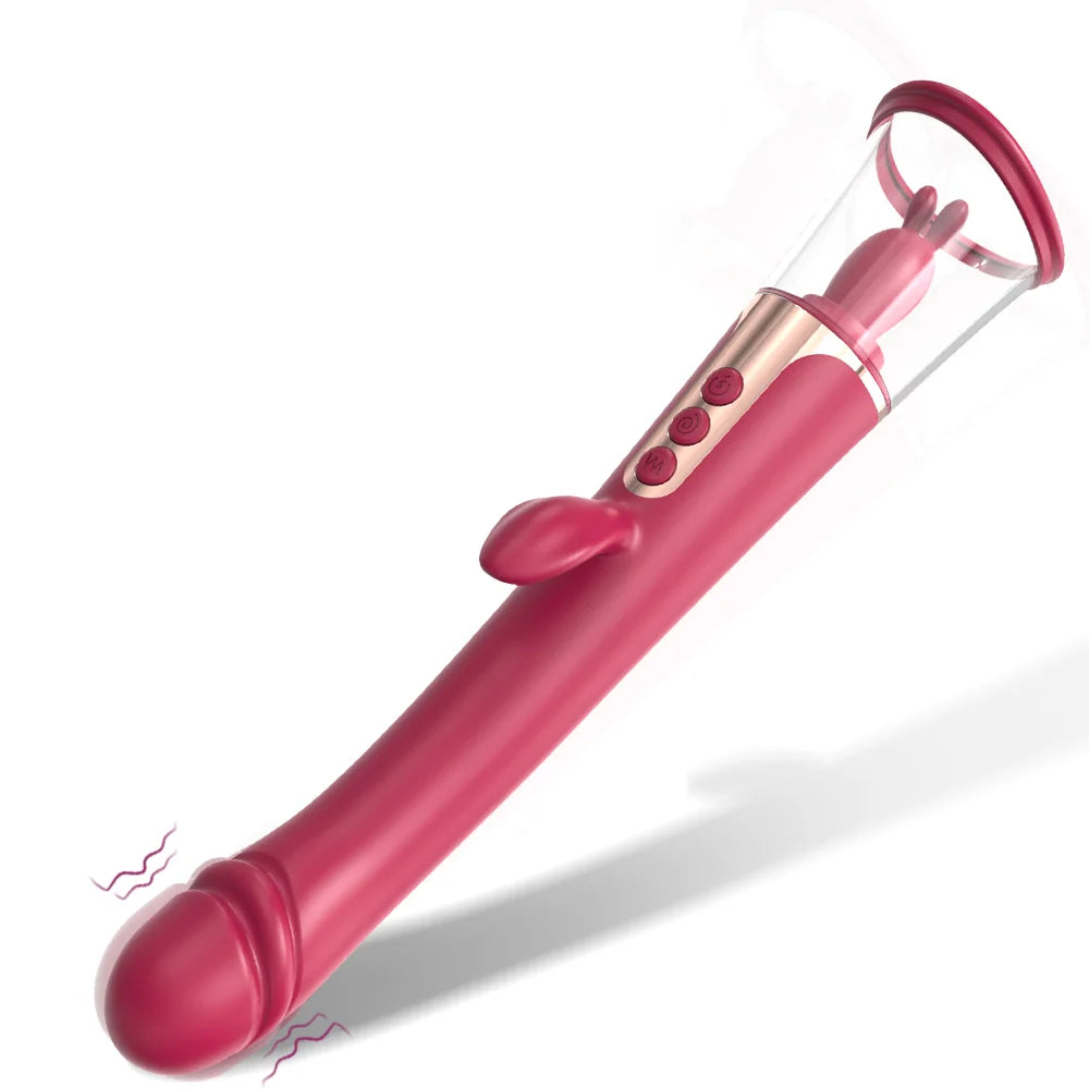 SUCCION 3 in 1 Clitoral Sucking G Spot Vibrator & Clit Licking Tongue Pumpy Joy SUCCION 3 in 1 Clitoral Sucking G Spot Vibrator & Clit Licking Tongue Pumpy Joy
