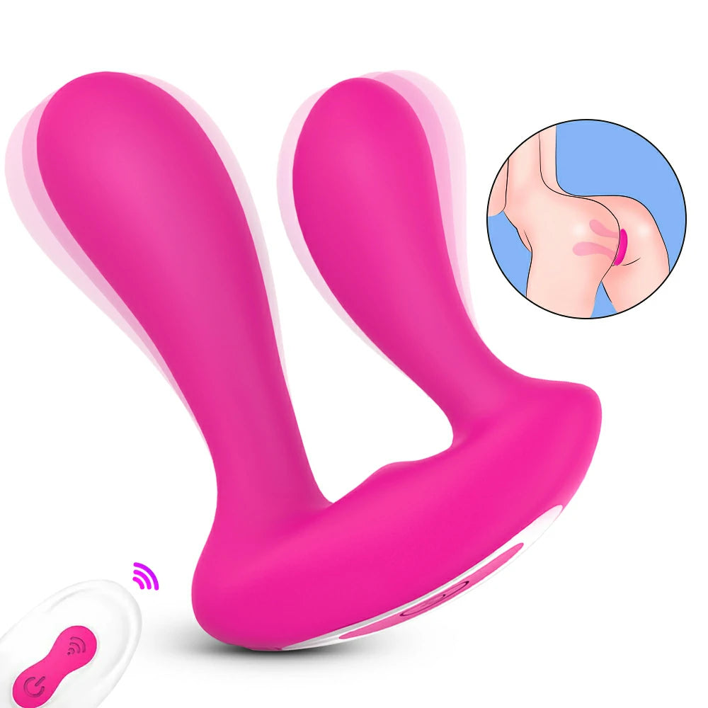 ALICE - Pink Vibrator with Dual Pleasure and Double Penetration Pumpy Joy ALICE - Pink Vibrator with Dual Pleasure and Double Penetration Pumpy Joy