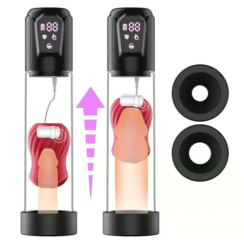 HANNA - Highly Waterproof Penis Pump Vacuum Suction with 2 sizes of O- Pumpy Joy HANNA - Highly Waterproof Penis Pump Vacuum Suction with 2 sizes of O- Pumpy Joy