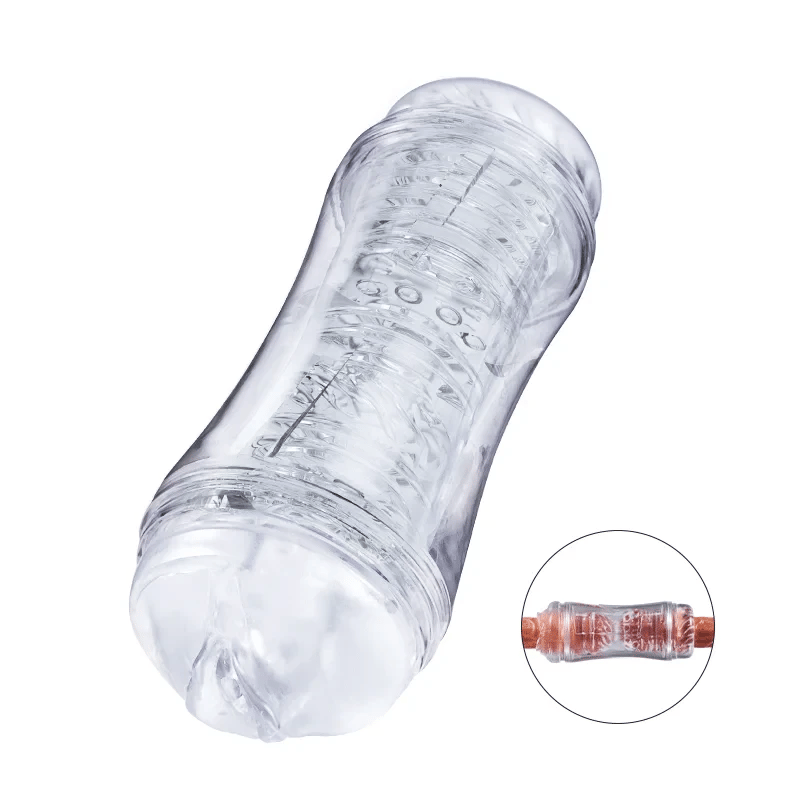 Manual Double-opening Masturbator for Men Anal Oral Stroker Pumpy Joy Manual Double-opening Masturbator for Men Anal Oral Stroker Pumpy Joy