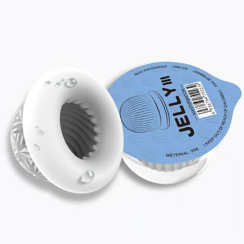 Manual Erotic Jelly Masturbation Cup Disposable Stretch Male Transpare Pumpy Joy Manual Erotic Jelly Masturbation Cup Disposable Stretch Male Transpare Pumpy Joy