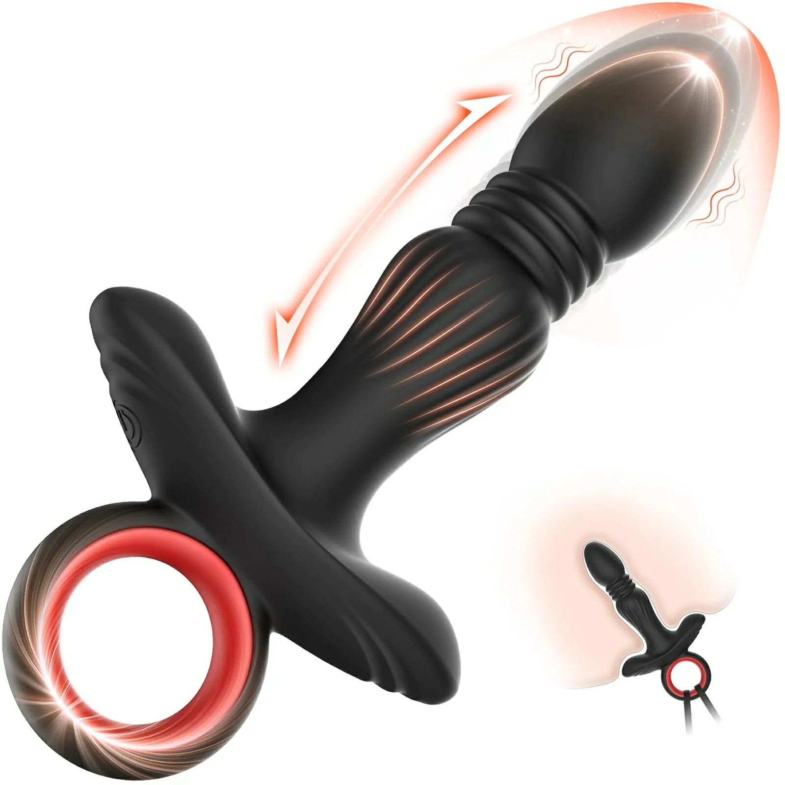 Ring Handle Design Vibrating Butt Plug with APP control Pumpy Joy Ring Handle Design Vibrating Butt Plug with APP control Pumpy Joy