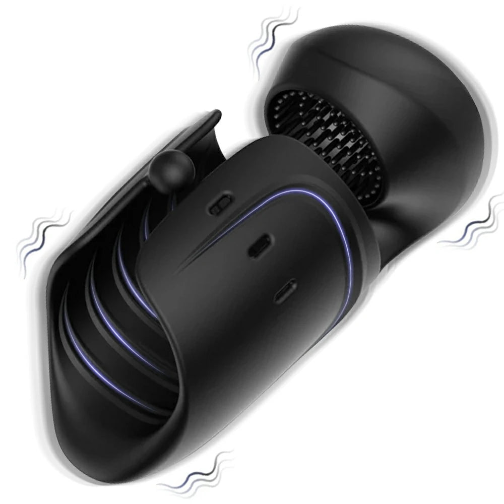 Adustable Covered Vibrating Male Masturbator Penis Massager Pumpy Joy Adustable Covered Vibrating Male Masturbator Penis Massager Pumpy Joy