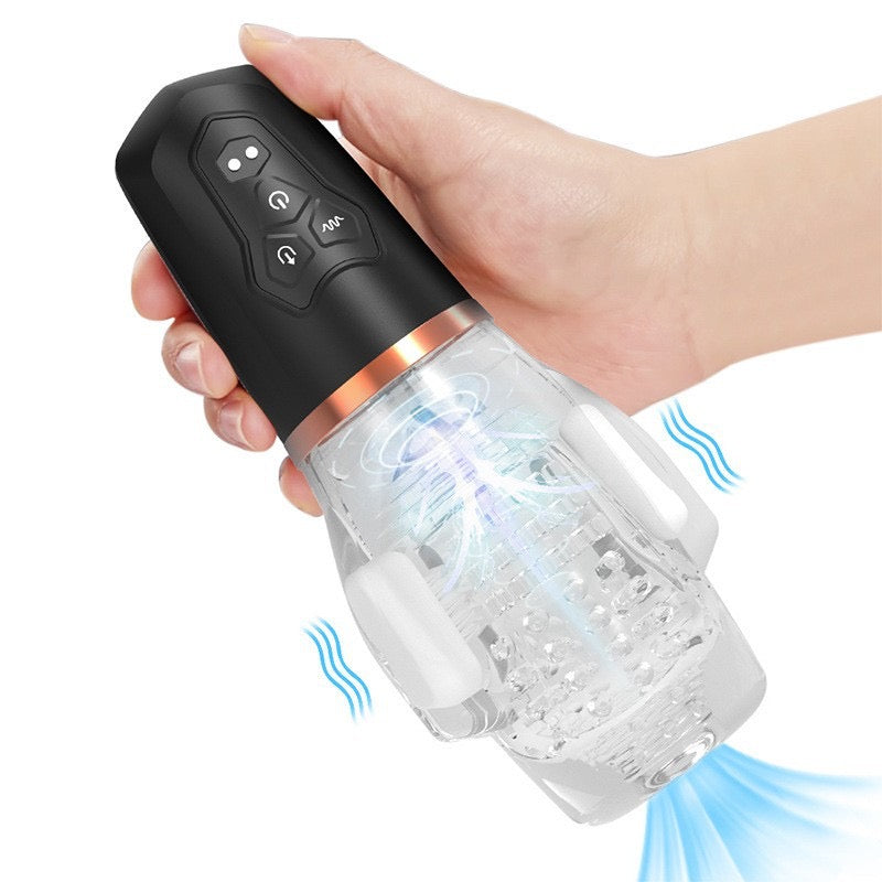Rocket - Vibro blow Blowjob masturbator with 5 Suction & 10 Vibration Pumpy Joy Rocket - Vibro blow Blowjob masturbator with 5 Suction & 10 Vibration Pumpy Joy