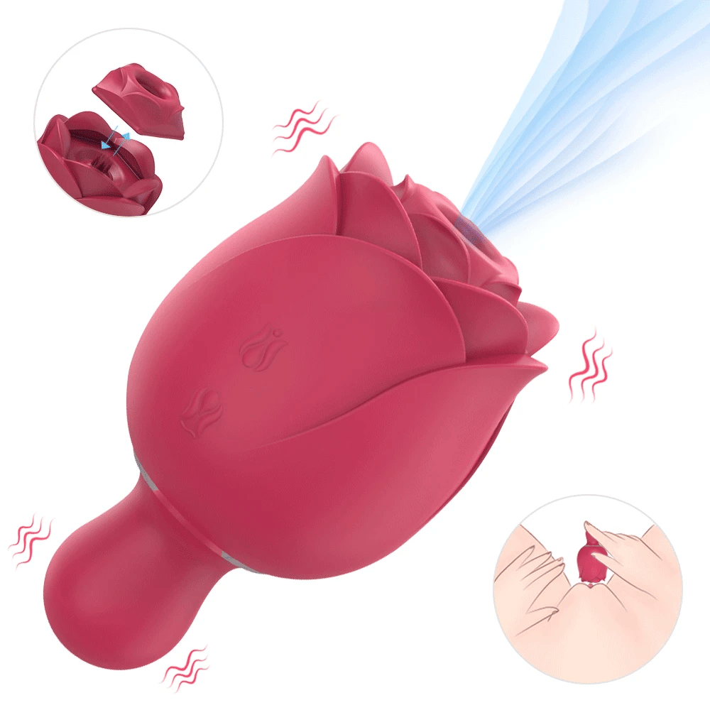Immortal flower 6: Rose Vibrator With 9 Vibration Sucking Sex Toy Pumpy Joy Immortal flower 6: Rose Vibrator With 9 Vibration Sucking Sex Toy Pumpy Joy