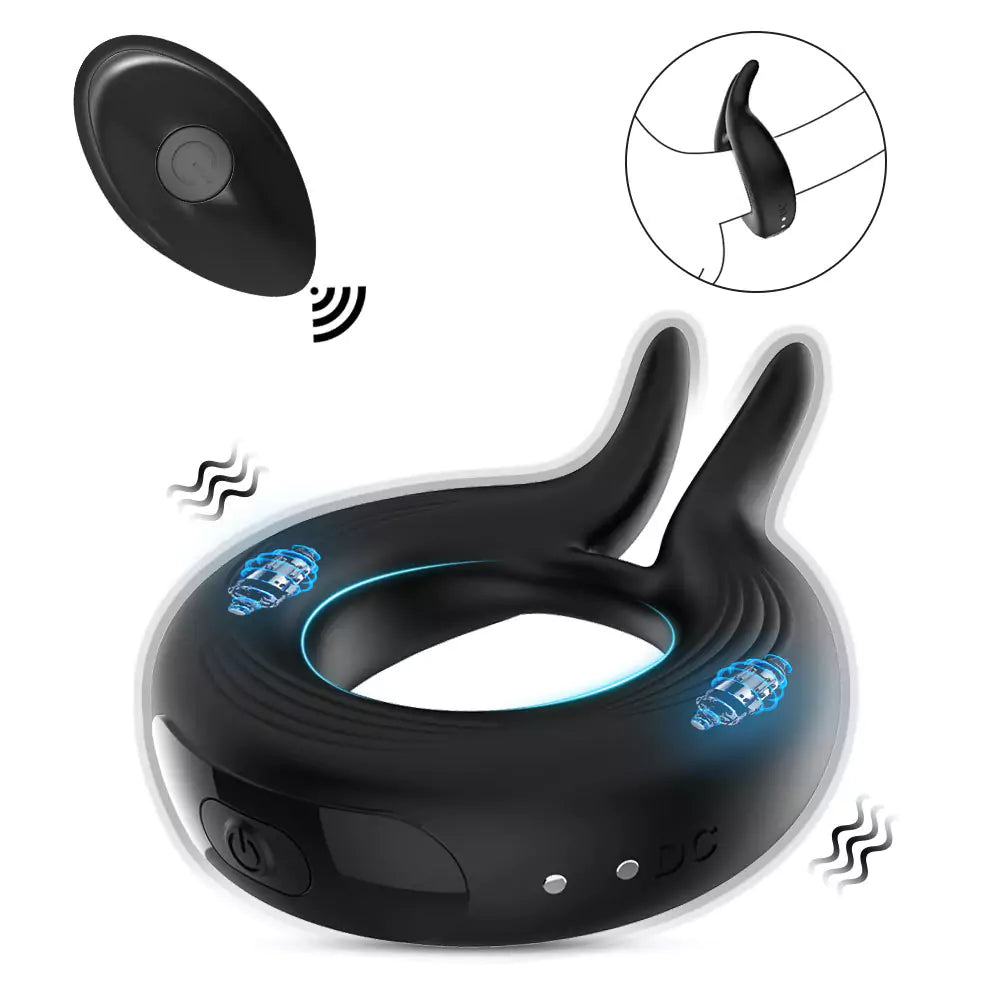 Rabbit Rocker 10 Vibrating Cock Ring for Couple Play