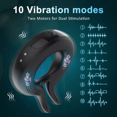 Rabbit Rocker 10 Vibrating Cock Ring for Couple Play