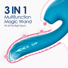 3IN 1 Thursting G-spot & Clitoris Joy Magic Wand