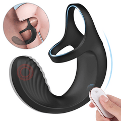 Vibrating Cock Ring Sperm Lock Ring Testicular Stimulator Prostate Massager