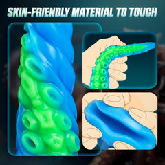 12.2“ Tentacle Dildo Toy Realistic Dildo with Suction Cup Giant Monster Silicone Dildo Plug Prostate Massager with Luminous Version