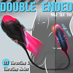 Double the Pleasure - Dual-Ended Vibrator Penis and Anal Stimulation