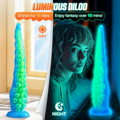 12.2“ Tentacle Dildo Toy Realistic Dildo with Suction Cup Giant Monster Silicone Dildo Plug Prostate Massager with Luminous Version