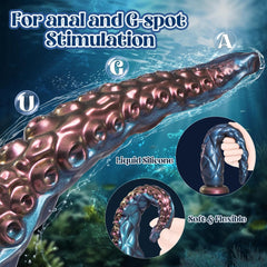 12.2“ Tentacle Dildo Toy Realistic Dildo with Suction Cup Giant Monster Silicone Dildo Plug Prostate Massager with Luminous Version