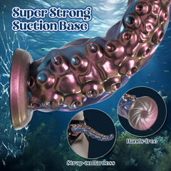 12.2“ Tentacle Dildo Toy Realistic Dildo with Suction Cup Giant Monster Silicone Dildo Plug Prostate Massager with Luminous Version