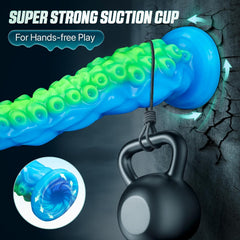 12.2“ Tentacle Dildo Toy Realistic Dildo with Suction Cup Giant Monster Silicone Dildo Plug Prostate Massager with Luminous Version