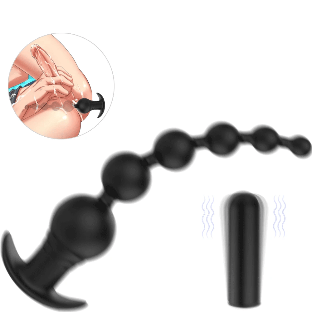 Anal Sex Toy Silicone Butt Plug Soft Silky Anal Bead with 9 Vibration Pumpy Joy Anal Sex Toy Silicone Butt Plug Soft Silky Anal Bead with 9 Vibration Pumpy Joy