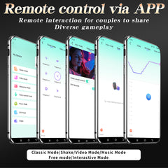 app control vibro black penis sleeve & cock ring comfortable wearing lock the pleasure