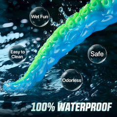 12.2“ Tentacle Dildo Toy Realistic Dildo with Suction Cup Giant Monster Silicone Dildo Plug Prostate Massager with Luminous Version