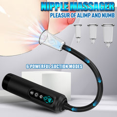 Advanced Vacuum Suction Cup System with LCD Display Nipple & Pussy Sucking