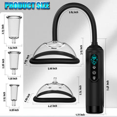 Advanced Vacuum Suction Cup System with LCD Display Nipple & Pussy Sucking