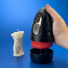 Realistic Mouth Male Masturbator with 104°F Heating & 9 Vibration Modes - Lifelike Oral Stroker for Men with LED Display