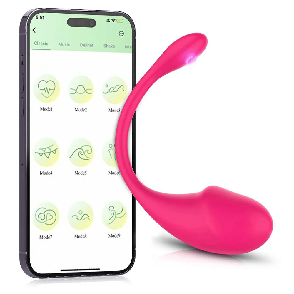App Remote Control Long Distance Bluetooth Wearable Panty Couple G-Spot Vibrator