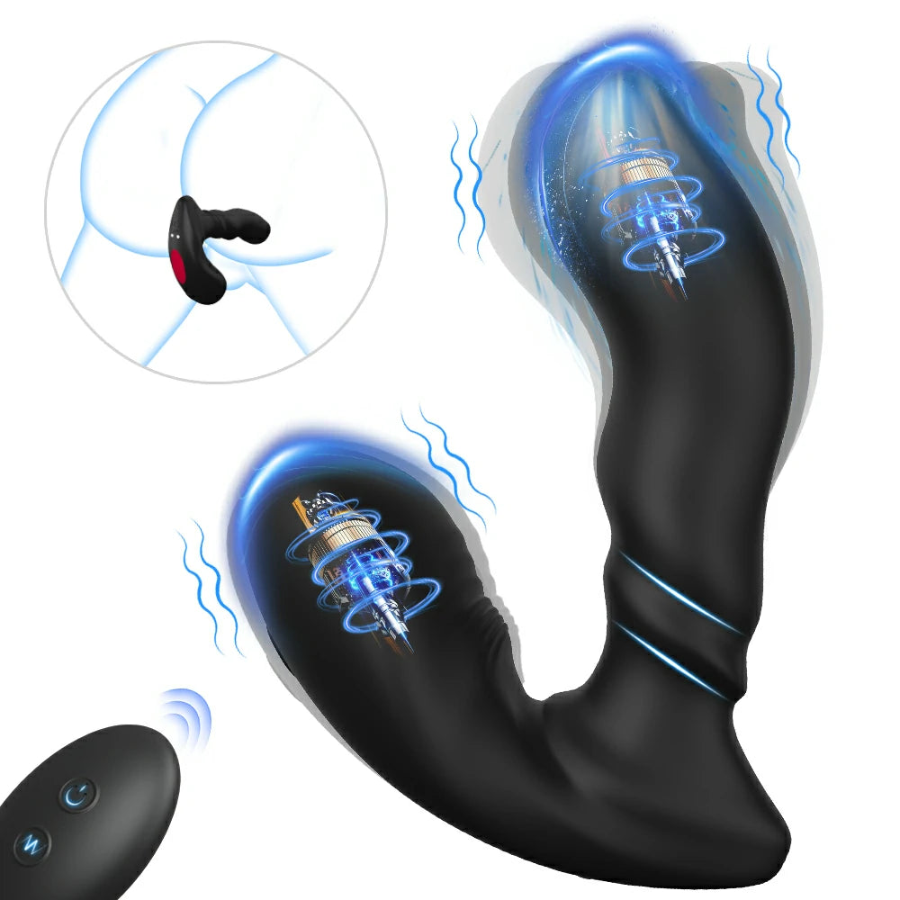 9 Vibration Prostate Massager with Remote Control Anal Plug Pumpy Joy 9 Vibration Prostate Massager with Remote Control Anal Plug Pumpy Joy
