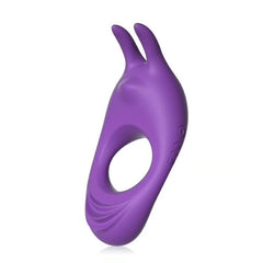 Fit - Vibrating Rabbit Purple Cock Ring For Couple Joy
