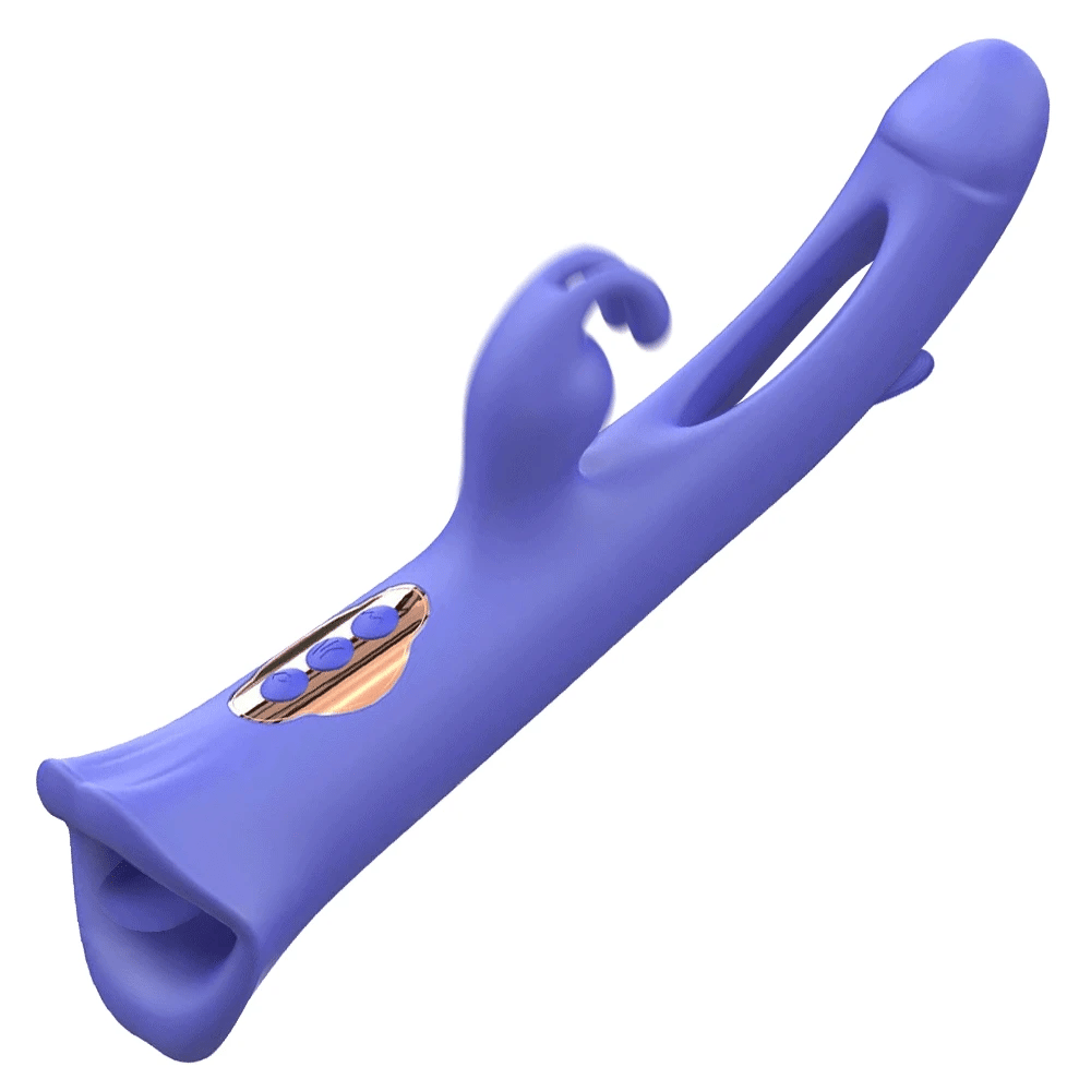 Sophia - Clit Nipple Anal Stimulation Rabbit Licking Vibrating Flapping 4 IN 1 Stimulator