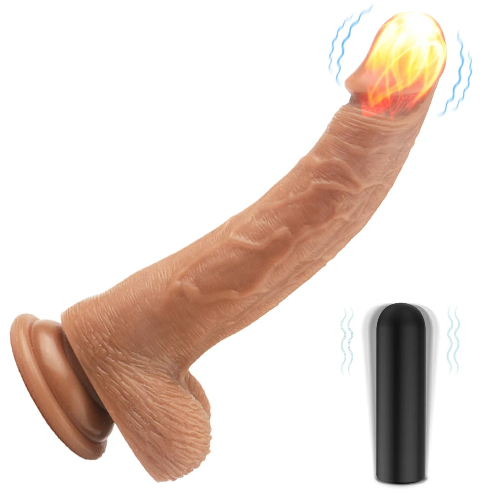 7.84 inch Vibrating Realistic Dildo with Suction Cup