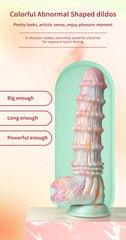 10.4inch Colorful Liquid Silicone Monster Fantasy Kinky Dildo