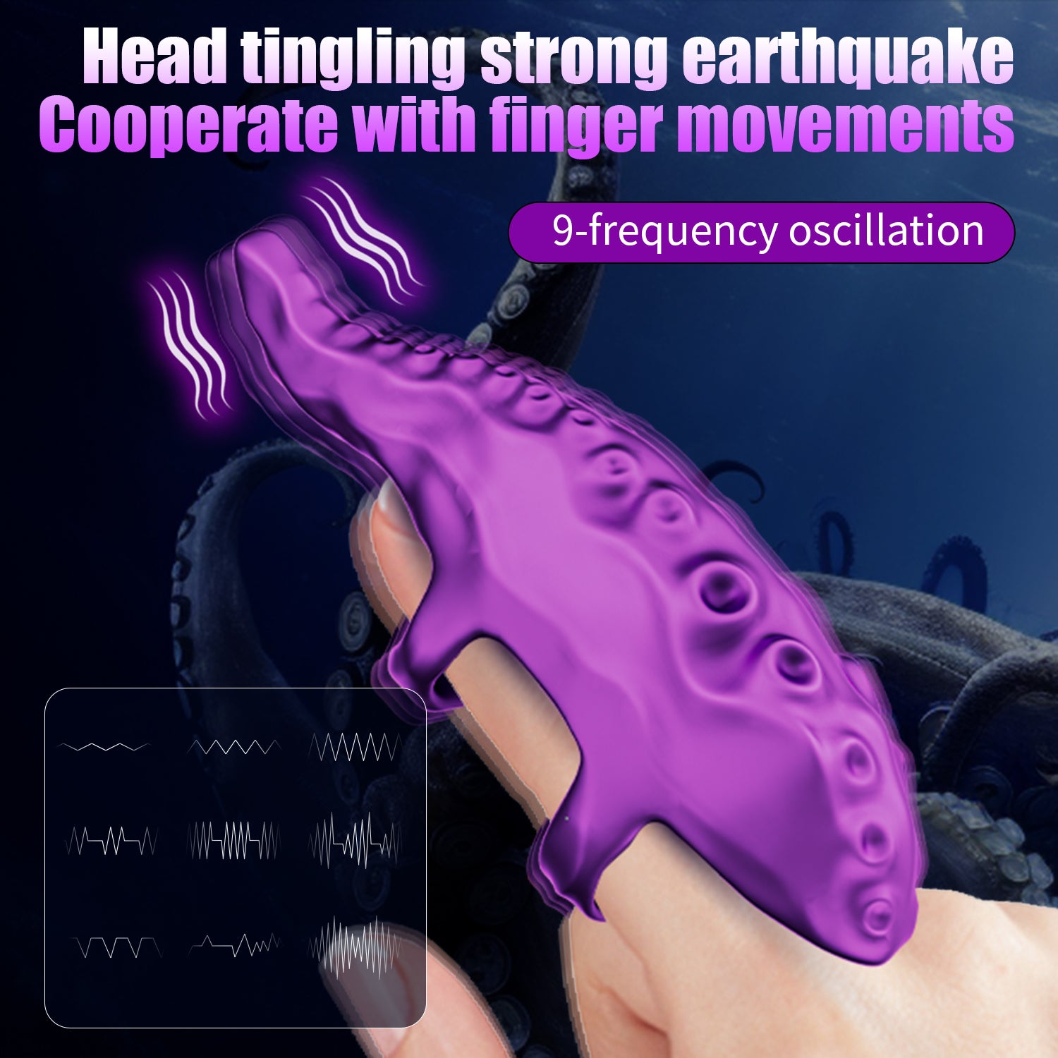 Realistic Octopus Tentacle Vibrator Finger Clitoral Stimulator Pumpy Joy Realistic Octopus Tentacle Vibrator Finger Clitoral Stimulator Pumpy Joy