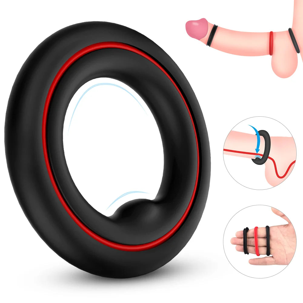 Soft Cock Ring Set for Men Delay Ejaculation Longer Lasting Erection