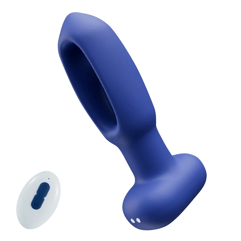 Tender - 10 Tapping 10 Vibrating Pointed Design Anal Toy ButtReal Joy