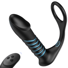 Speedrider - Thrilling Vibration 3 Thrusting Silicone Cock Ring Anal Vibrator with Remote Control
