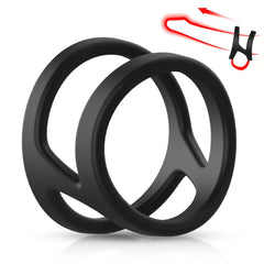 S-Hand Eerection Aid Enhancing Dual Penis Ring