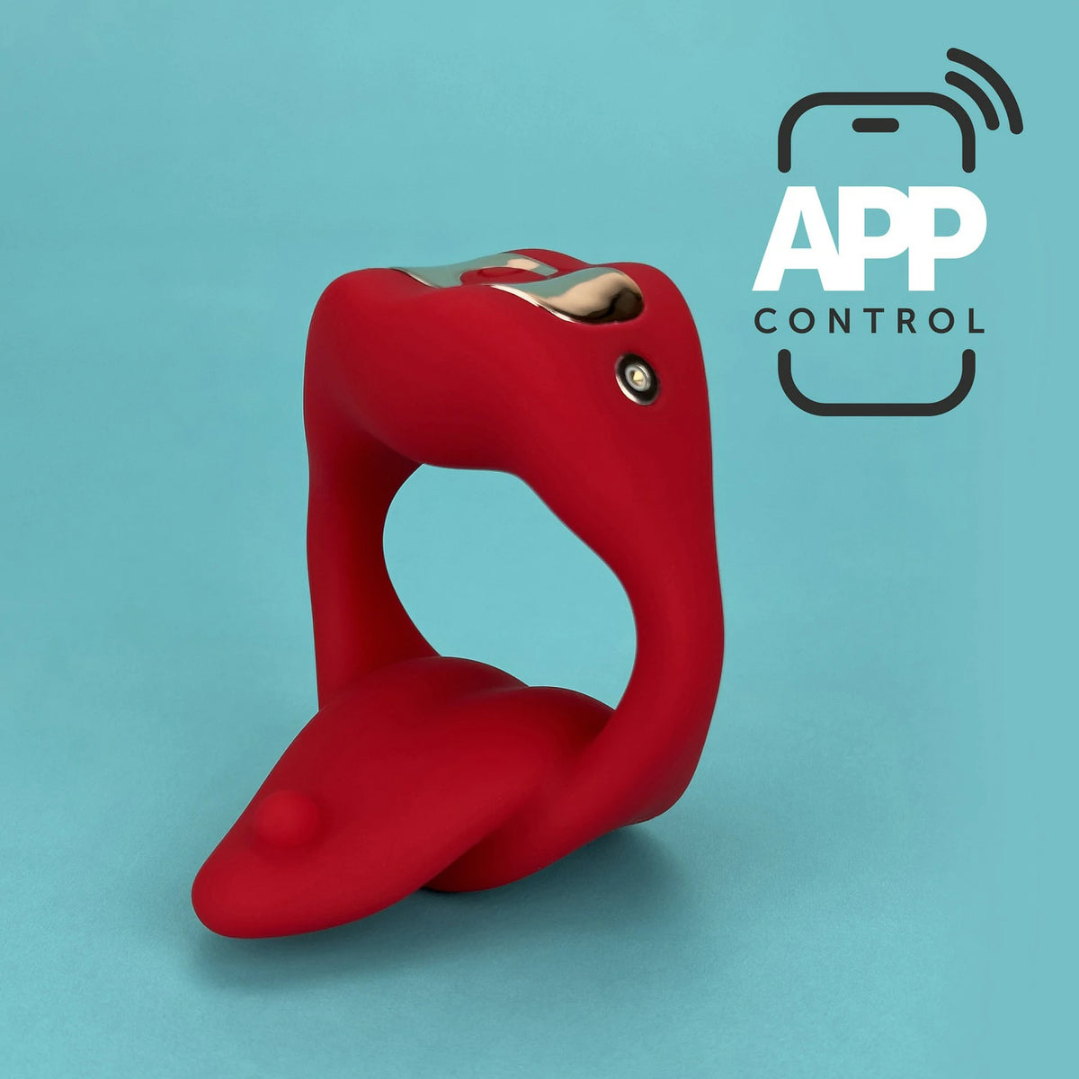 Kisser - APP & Kinky Vibrating cock ring couple toy