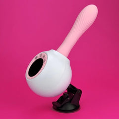 LED screen baby pink Mini sex machine 113°F heating