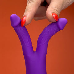 [2026new] Twin Dragon: Realistic Dual Shaft Rabbit Vibrator with DVP Motion & Clit Tapper