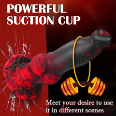 8.7in Thrusting & Vibrating Silicone Fantsy Dildo