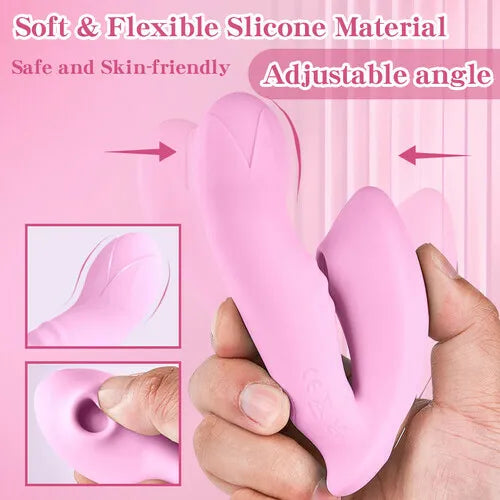 3 IN 1 Flapping & Vibrating & Sucking Wearable G-Spot Vibrator