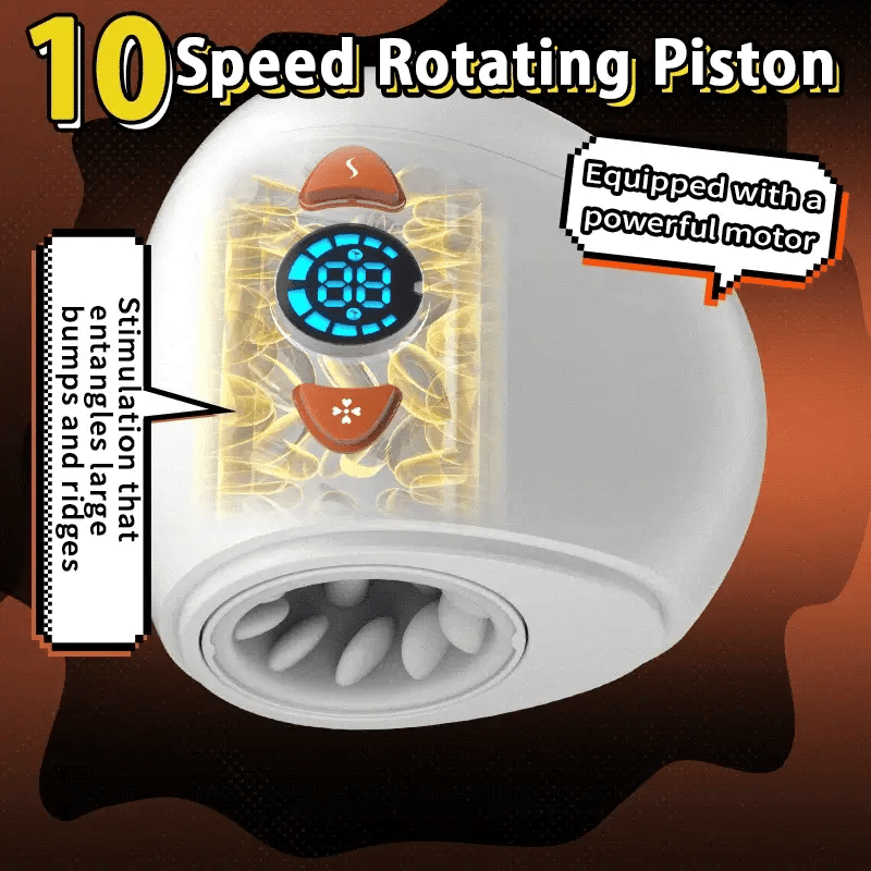 U-egg - Penetrative Style Male Masturbator with Rotating Piston, Glans Pumpy Joy U-egg - Penetrative Style Male Masturbator with Rotating Piston, Glans Pumpy Joy