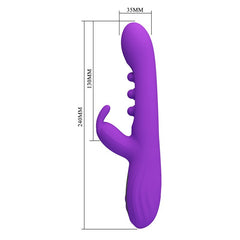 Luxury Triple-Action Rabbit Vibrator | G-Spot Tapper & Clitoral Vibe