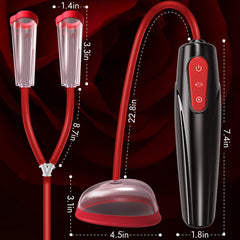 3-in-1 Automatic Suction Pump Set | Nipple, Clitoral & Labia Enhancer