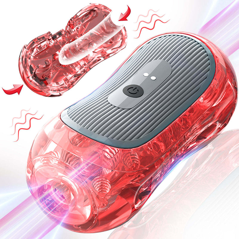 Peanuts Pussy Pocket Dual motor vibro tunnel Vibrating masturbator