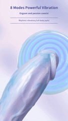 8.6inch Colorful Liquid Silicone Monster Fantasy Kinky Dildo
