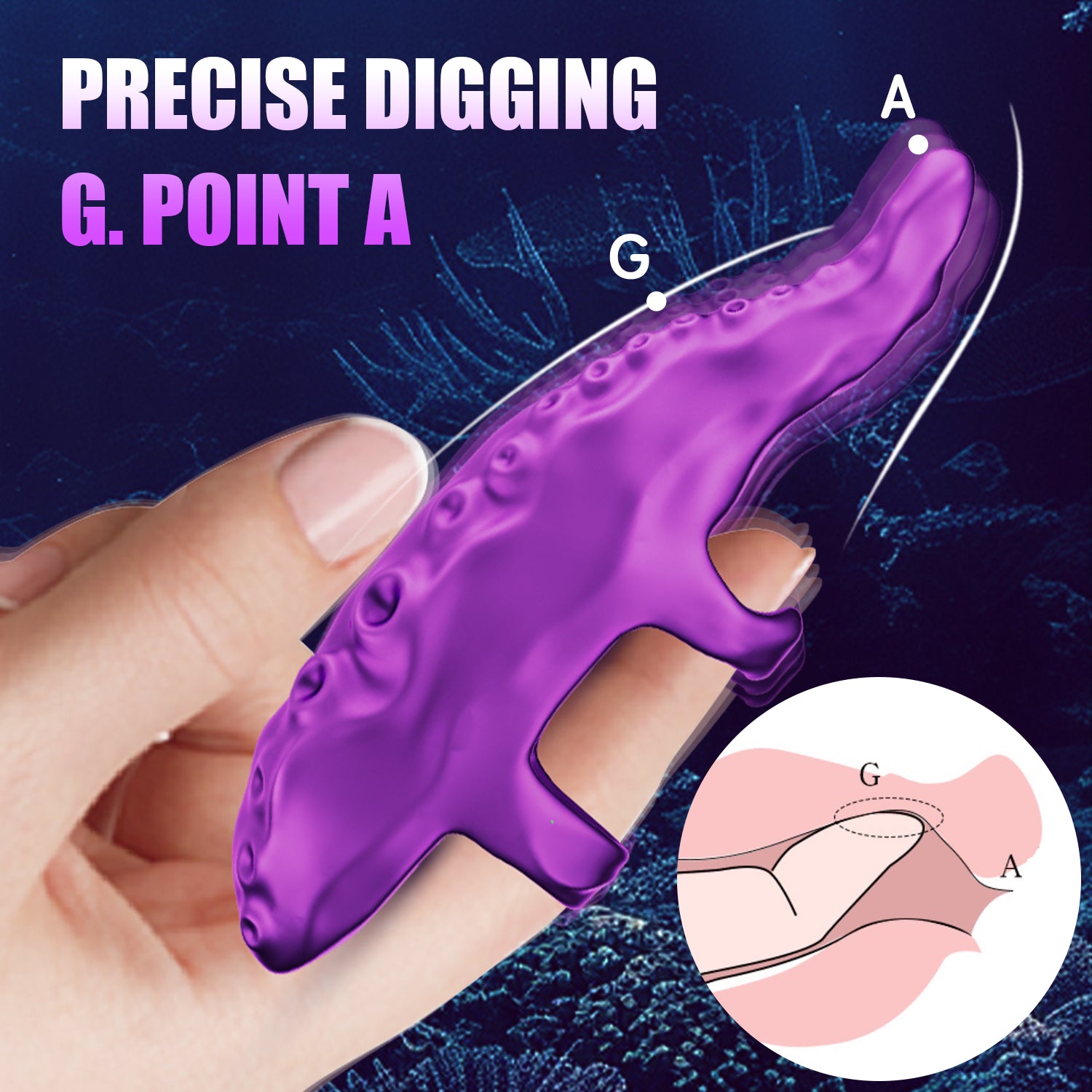 Realistic Octopus Tentacle Vibrator Finger Clitoral Stimulator Pumpy Joy Realistic Octopus Tentacle Vibrator Finger Clitoral Stimulator Pumpy Joy