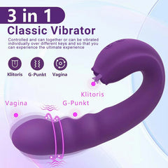 Sweet sensation Licking and pulsating 3IN 1 Vibrator