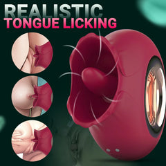 French Kiss: Ring Size Clitoral Tongue Licking Vibrator