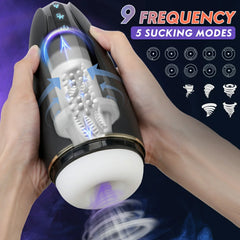 Blowjob Machine 5 Sucking 9 Vibrating Modes Auto Masturbation Cup